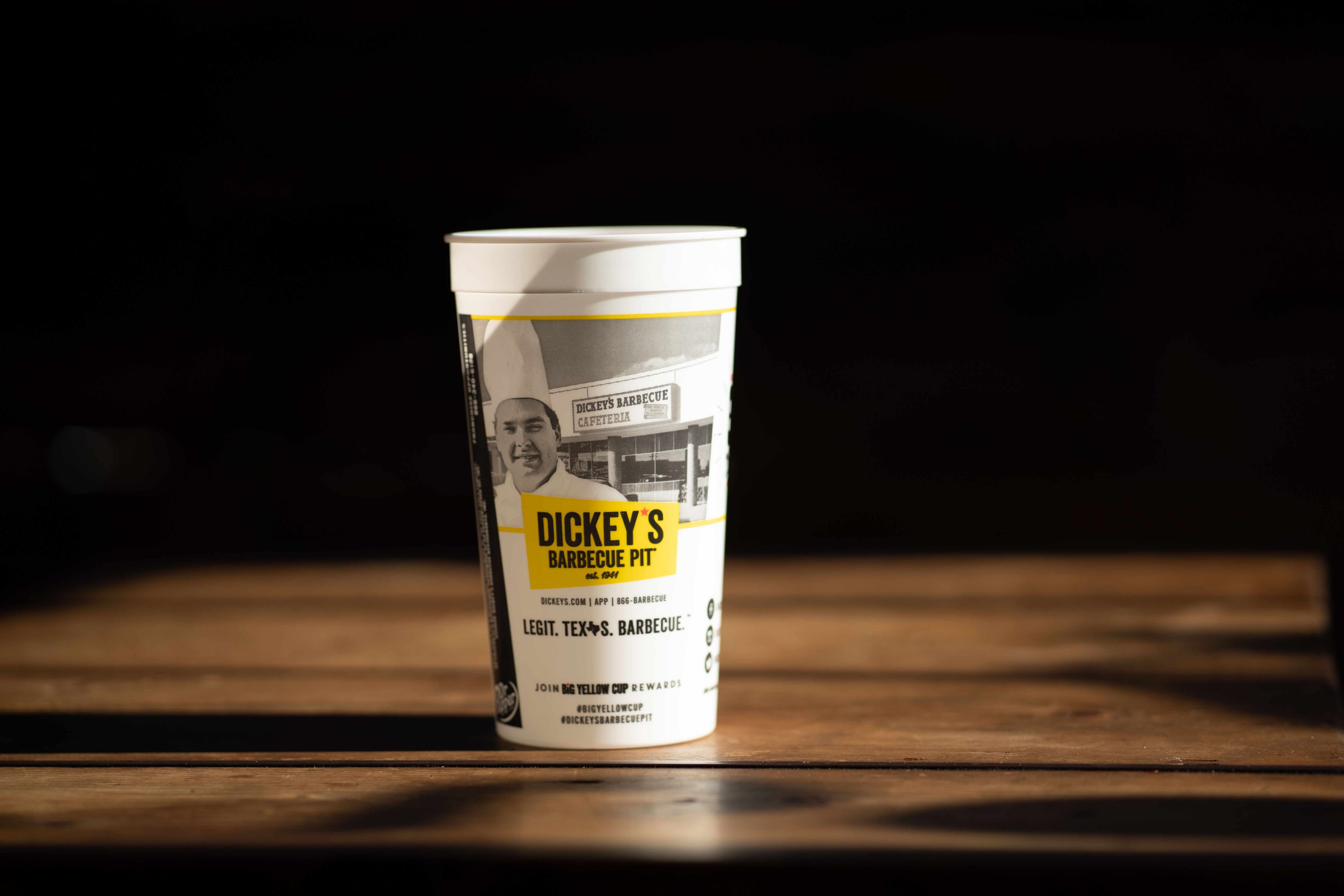 Dickey's Black and White Tribute Cup